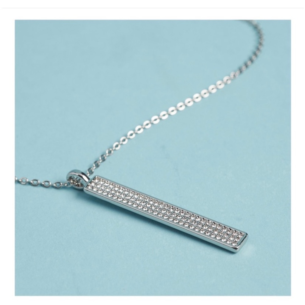 Chloe + Isabel Pave Bar Long Pendant Necklace